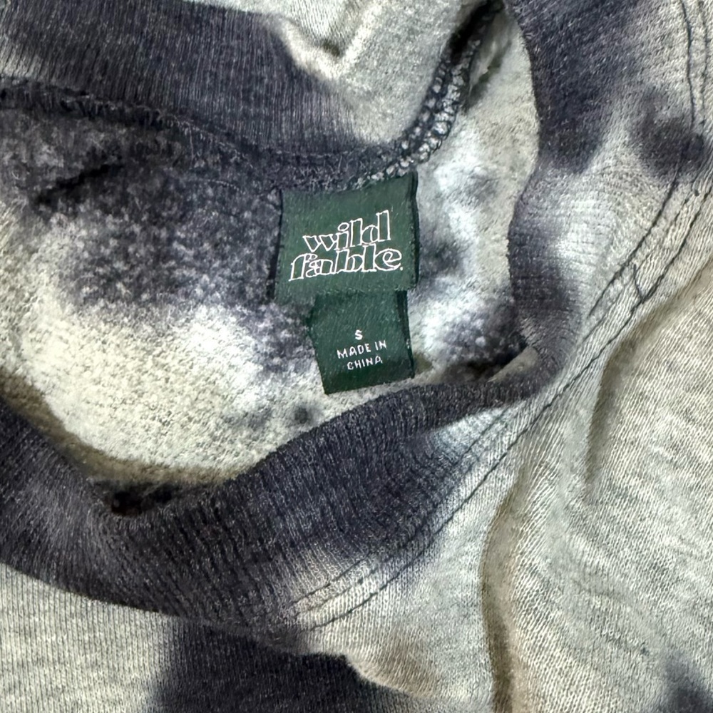 Gray/Green and Blue Tie-Dye Sweatshirt - Picture 2 of 4